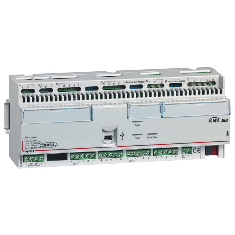 Legrand 048422 - Contrôleur modulaire BUS/KNX -multi-applications -16 entrées/sorties -12 modules