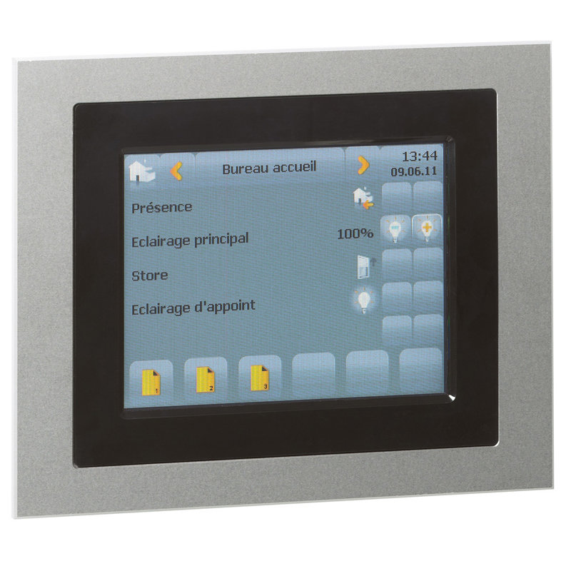 Legrand 048884 - Commande filaire tactile 5,7pouces Mosaic pour pilotage contrôleurs BUS KNX