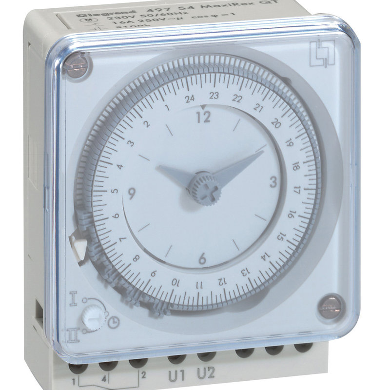 Legrand 049756 - Inter horaire programmable analogique 72x72mm hebdomadaire - connexion à vis