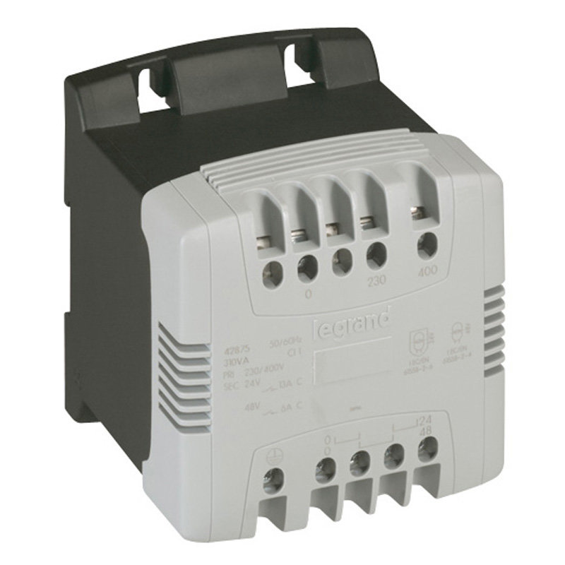 Legrand 042862 - Transformateur de sécurité primaire 230V à 400V et secondaire 24V~ - 630VA