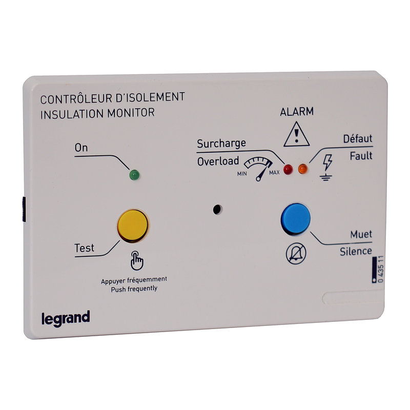Legrand 043511 - Boîtier de report CPI médical pour installation encastrée 230V ou 24V~ -3modules