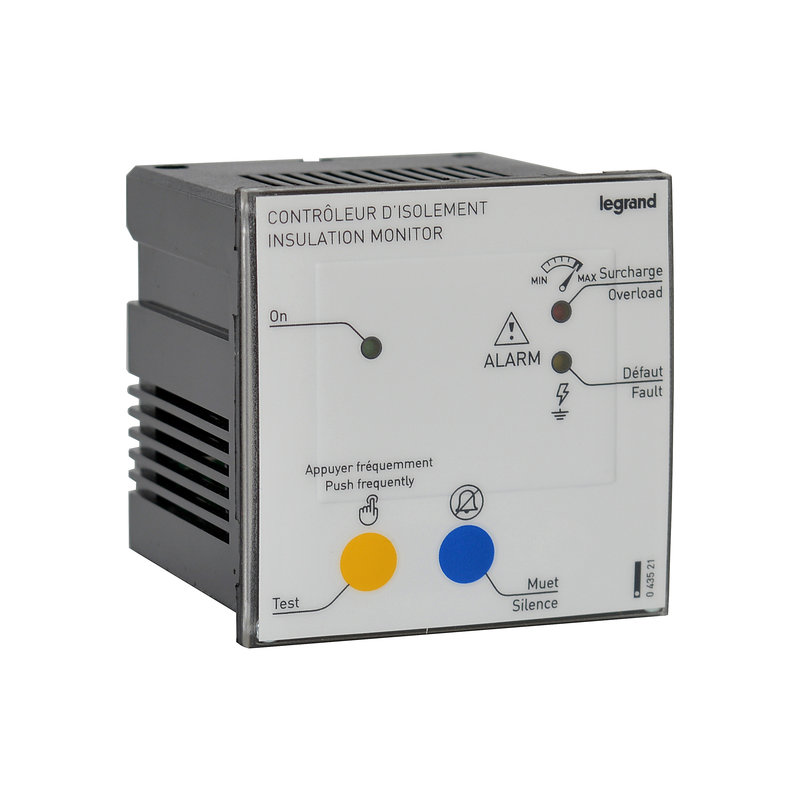 Legrand 043521 - Boîtier de report CPI médical pour montage sur porte 230V ou 24V~ - 72x72mm