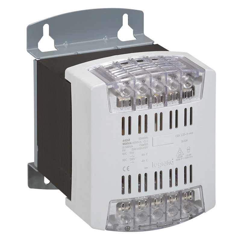 Legrand 044238 - Transformateur de commande et sécurité à vis -prim 230/400V~/sec 24/48 V -1000VA