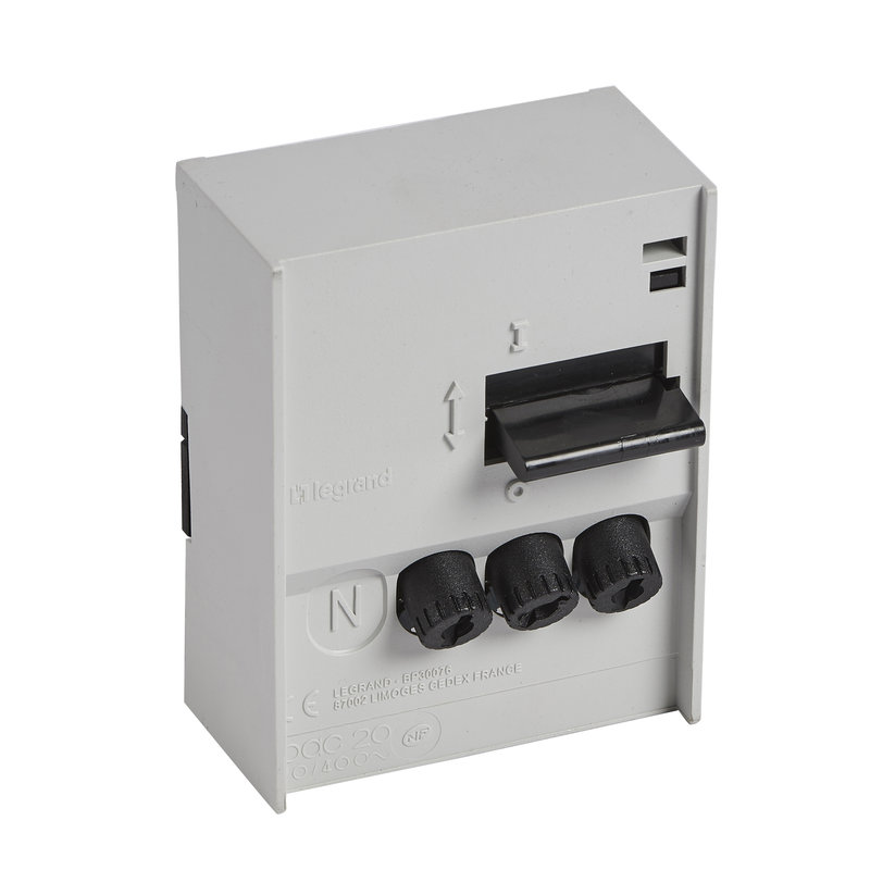 Legrand 046165 - Combiné Pac à cartouches Pac saillie 20A 3P+N - gris clair