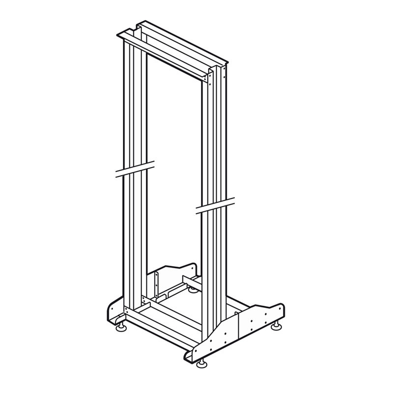 Legrand 046395 - Bâti-rack 19pouces 2 montants capacité 42U - 1965x550x640mm