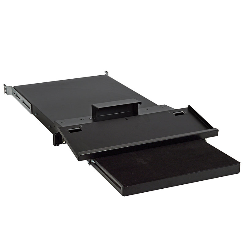 Legrand 046519 - Tablette support clavier fixation sur 4 montants 19pouces baie prof 800/1000mm