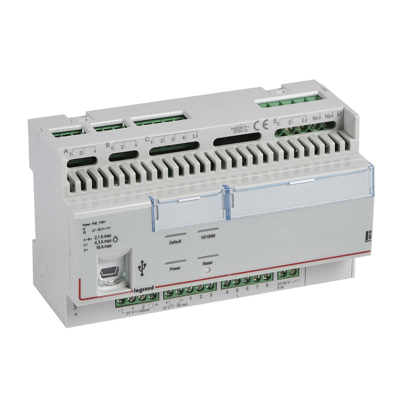 Legrand 048408 - Contrôleur multi-applications pour hotel SCS/Bacnet - 8 entrées/sorties - 8 mod