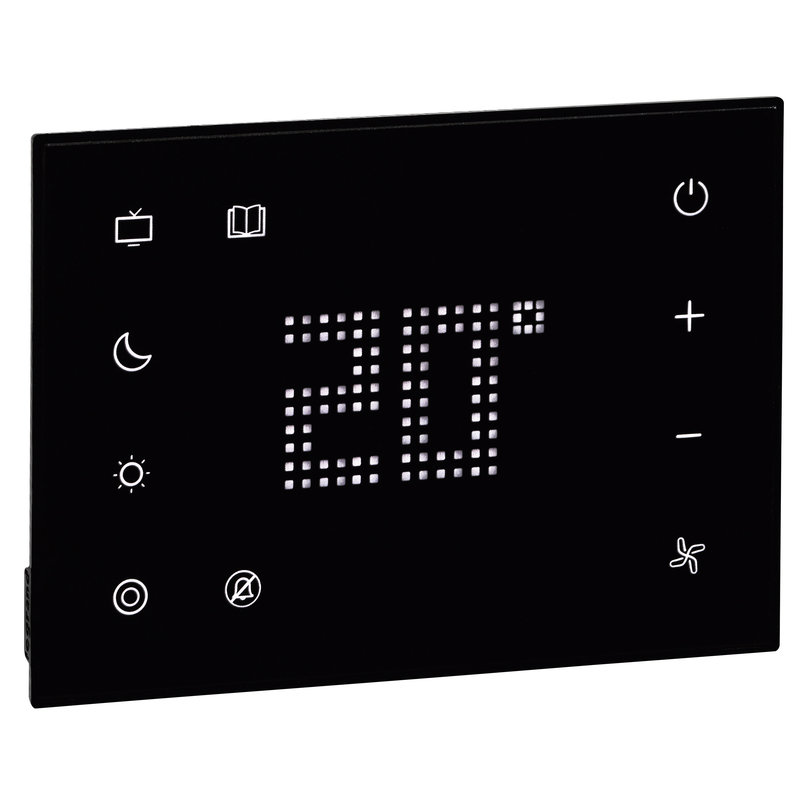 Legrand 048772 - Commande tête de lit tactile pour chambre d'hôtel - noir
