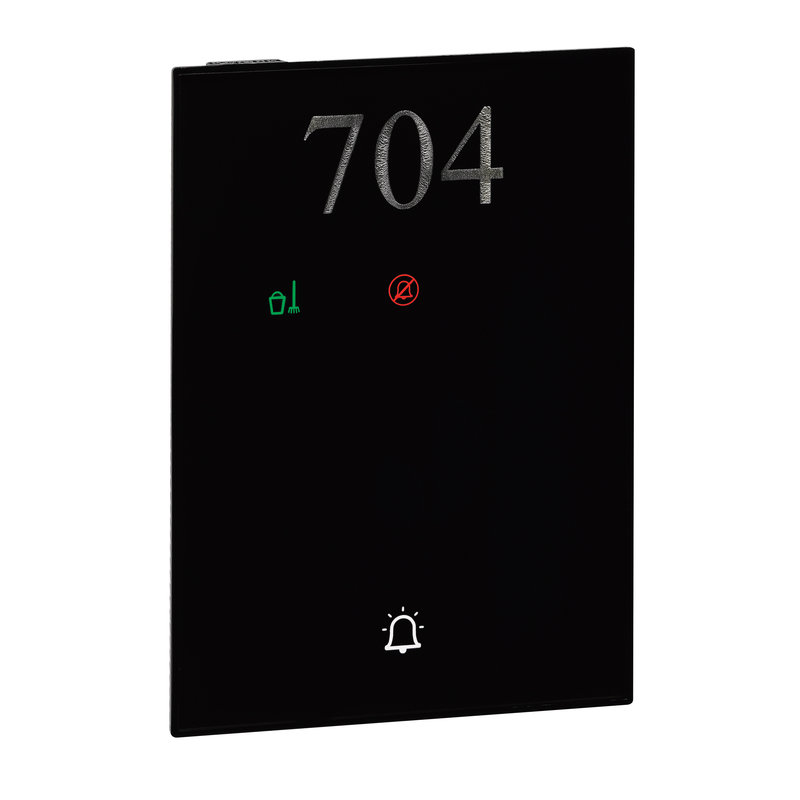 Legrand 048775 - Indicateur extérieur tactile avec poussoir pour sonnette pour hôtel - noir