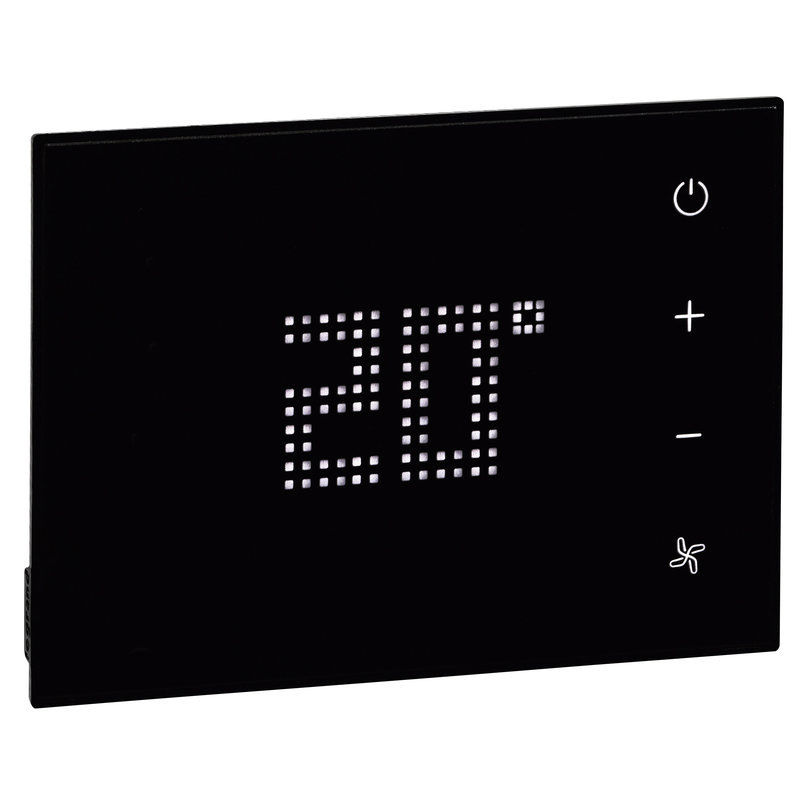 Legrand 048783 - Thermostat tactile personnalisé pour chambre d'hôtel - noir