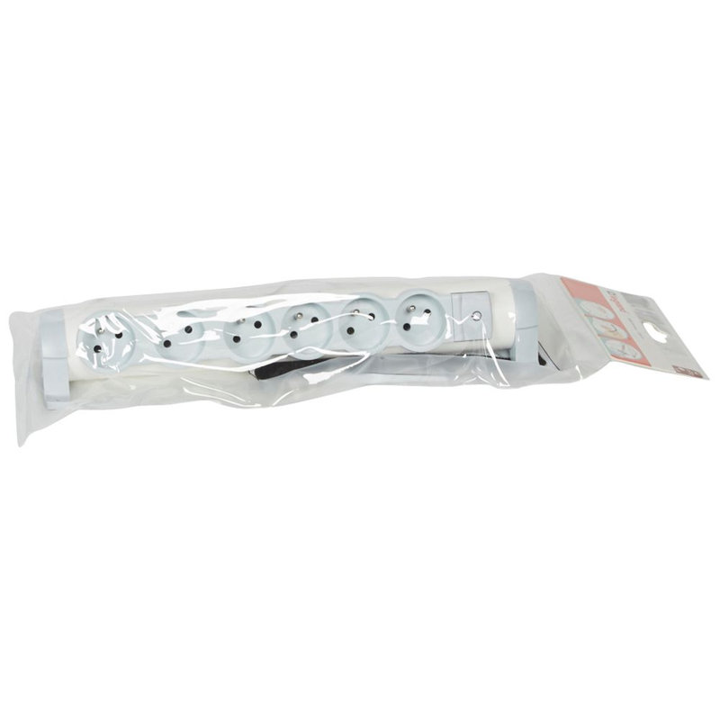 Legrand 050085 - Bloc multiprise mobile avec interrupteur à voyant - 6x2P+T
