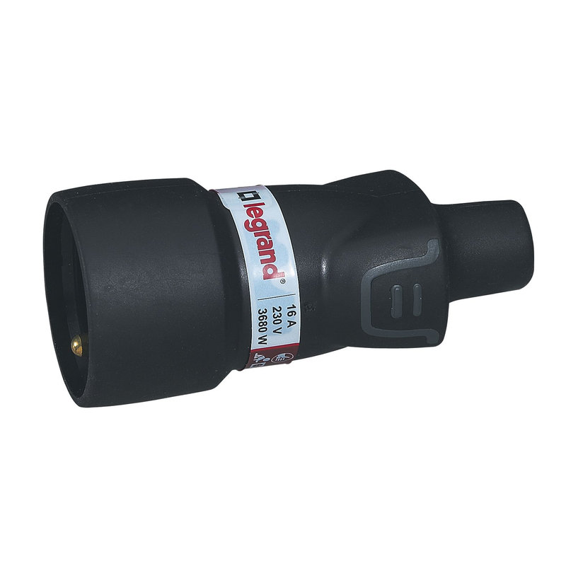 Legrand 050115 - Prolongateur borne à vis 2P+T 16A IK08 IP44 sortie droite -étiquette avec Gencod