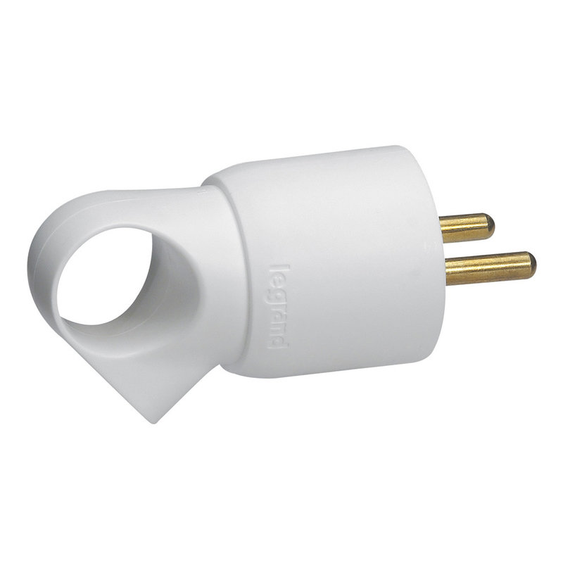 Legrand 050420 - Fiche plastique 2P+T 16A à anneau - blanc