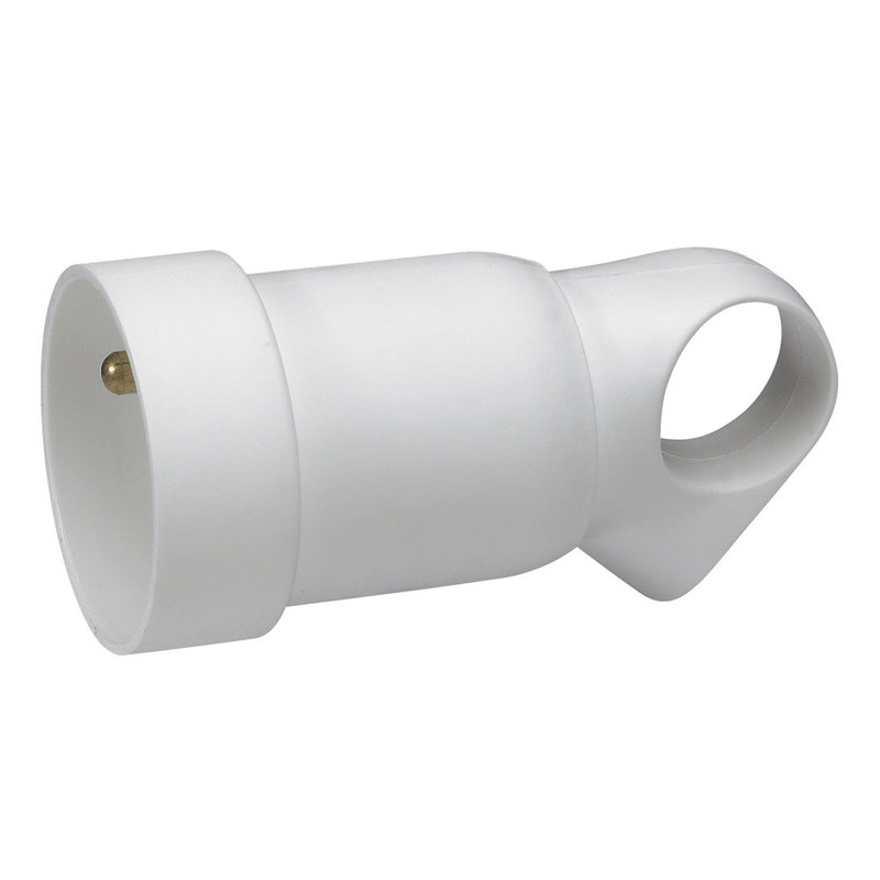 Legrand 050421 - Prolongateur plastique 2P+T 16A à anneau - blanc