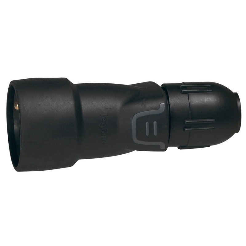 Legrand 050441 - Prolongateur caoutchouc 2P+T 16A IK08 à connexion automatique IP44