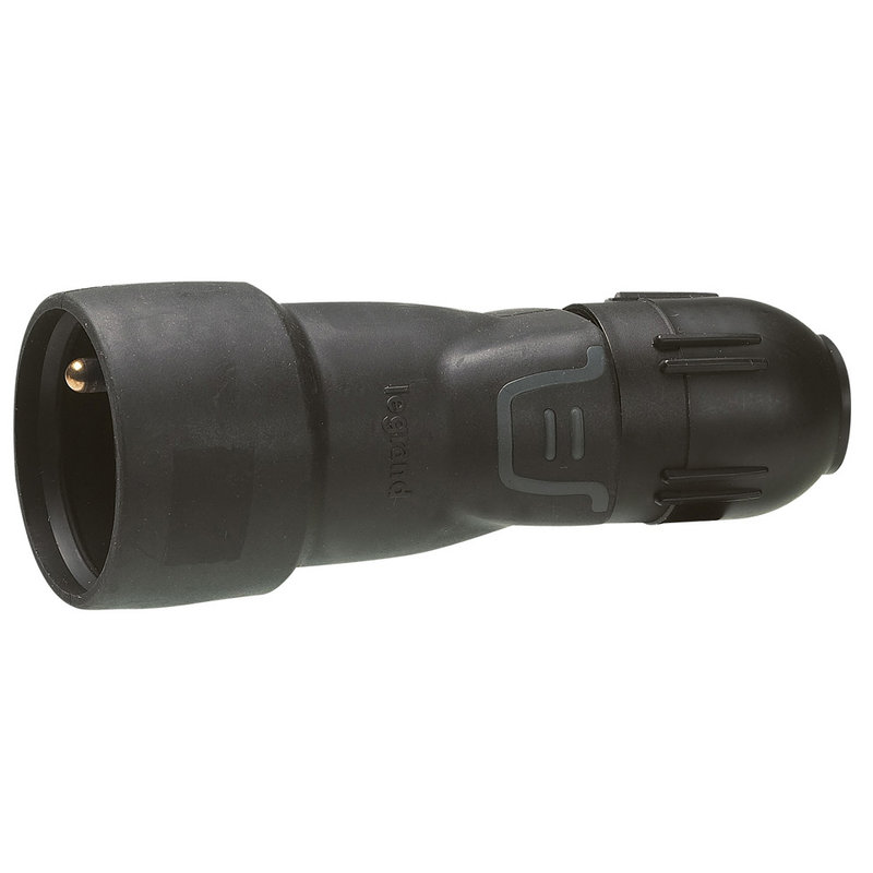 Legrand 050443 - Prolongateur caoutchouc 2P+T 16A IK08 à témoin de tension