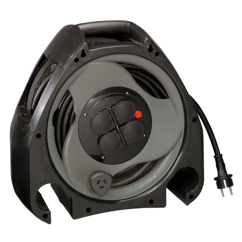 Legrand 050758 - Enrouleur de chantier grande capacité 4x2P+T et 25m de câble 3G 2,5mm²