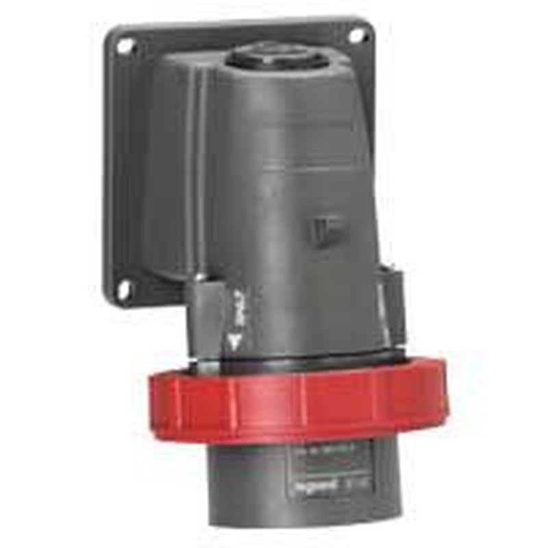 Legrand 053091 - Fiche inclinée fixe Hypra IP66/67-55 32A -380V~ à 415V~ 3P+N+T plastique