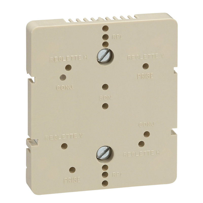 Legrand 051244 - Platine support réglette 12 plots/répartiteur télévision 4 sorties - rail DIN