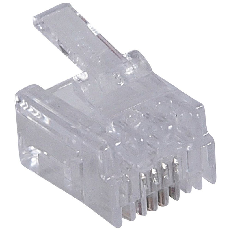 Legrand 051701 - Fiche RJ11 4 contacts largeur 9,65mm pour câble rond