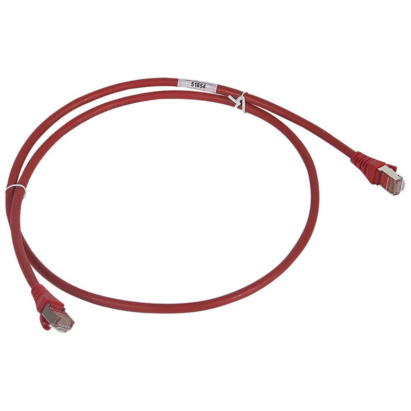Legrand 051854 - Cordon de brassage RJ45 - Cat.6 - F/UTP écranté - L. 1 m - LSOH - rouge - LCS²