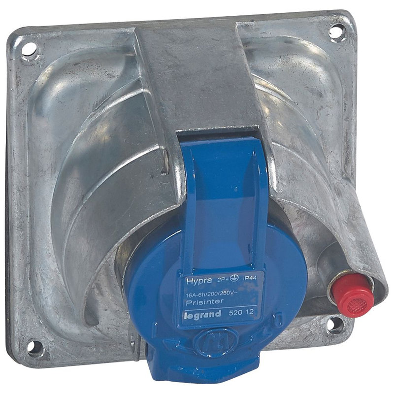 Legrand 052012 - Prisinter fixe Hypra IP44/55 16A - 200V~ à 250V~ - 2P+T - métal