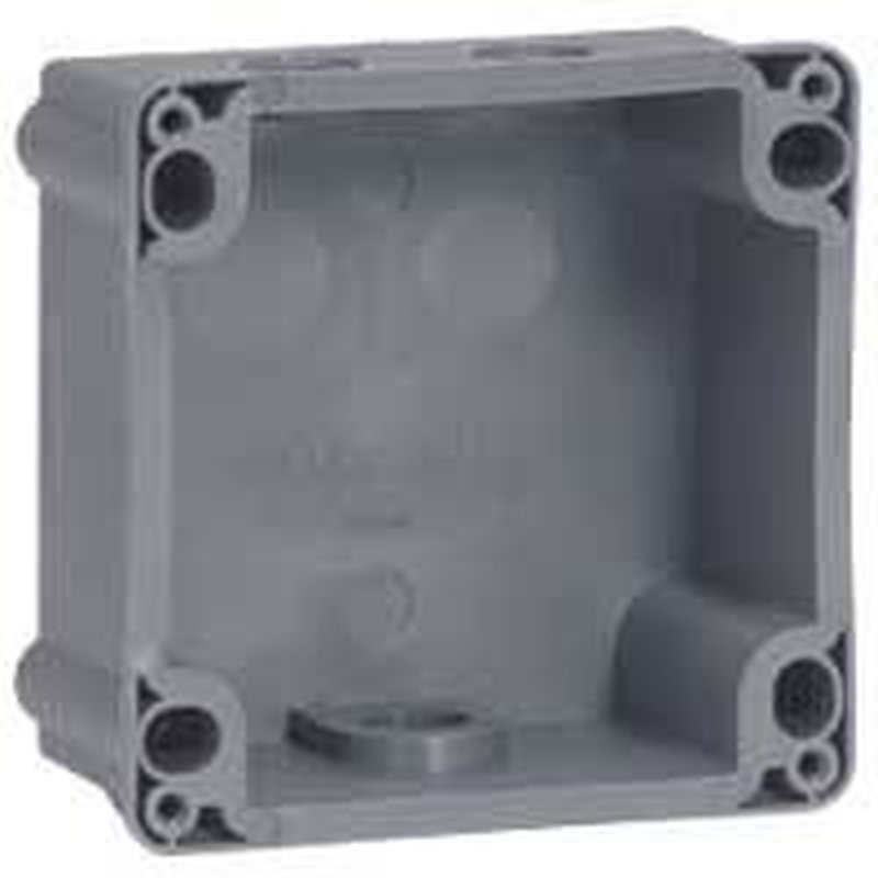 Legrand 052049 - Boîtier réversible Hypra IP44/55 pour Prisinter fixe 2P+T et 3P+T 16A -plastique