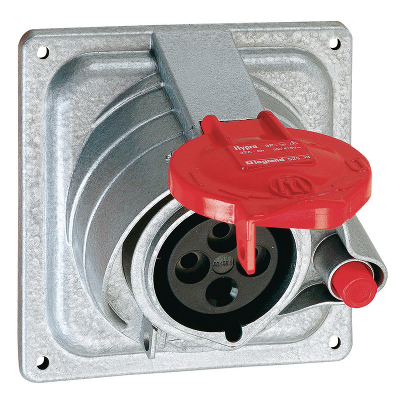 Legrand 052213 - Prisinter fixe Hypra IP44/55 16A - 380V~ à 415V~ - 3P+T - métal