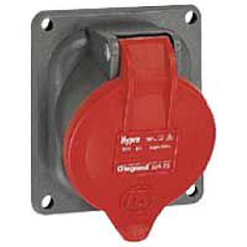 Legrand 052222 - Prise fixe Hypra IP44 16A - 380V~ à 415V~ - 2P+T - plastique