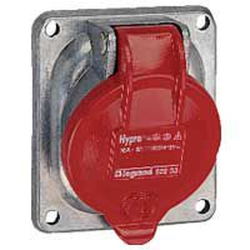Legrand 052234 - Prise fixe Hypra IP44 16A - 380V~ à 415V~ - 3P+N+T - métal