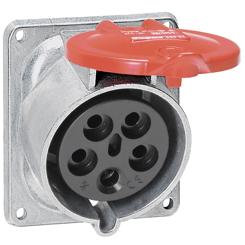 Legrand 052934 - Prise fixe Hypra IP44 32A - 380V~ à 415V~ - 3P+N+T - métal