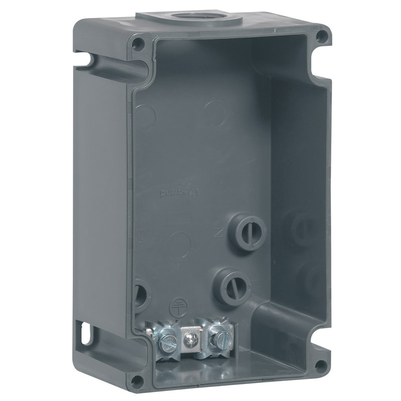 Legrand 052979 - Boîtier réversible Hypra IP44 pour prise 32A 1 entrée ISO 25 - plastique