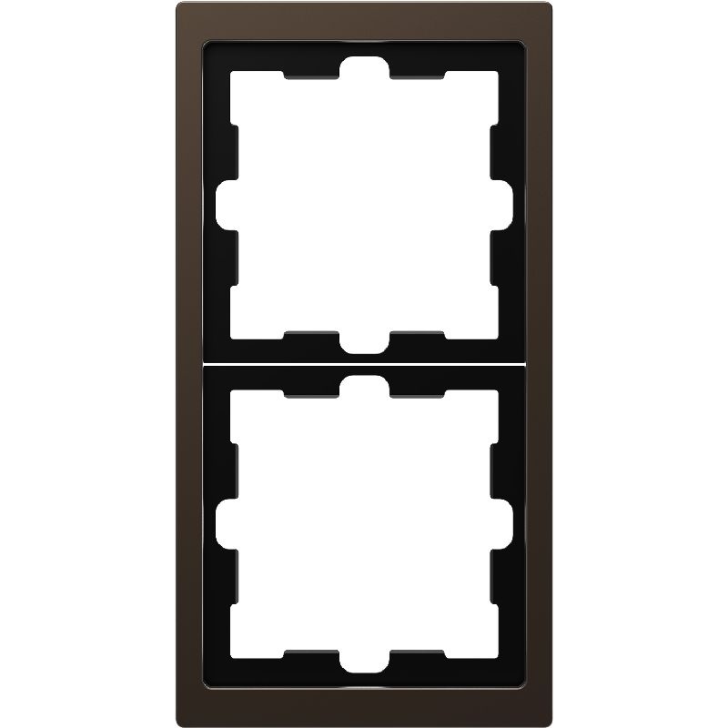 D-Life - cadre de finition - métal - mocca - 2 pos MTN4020-6552