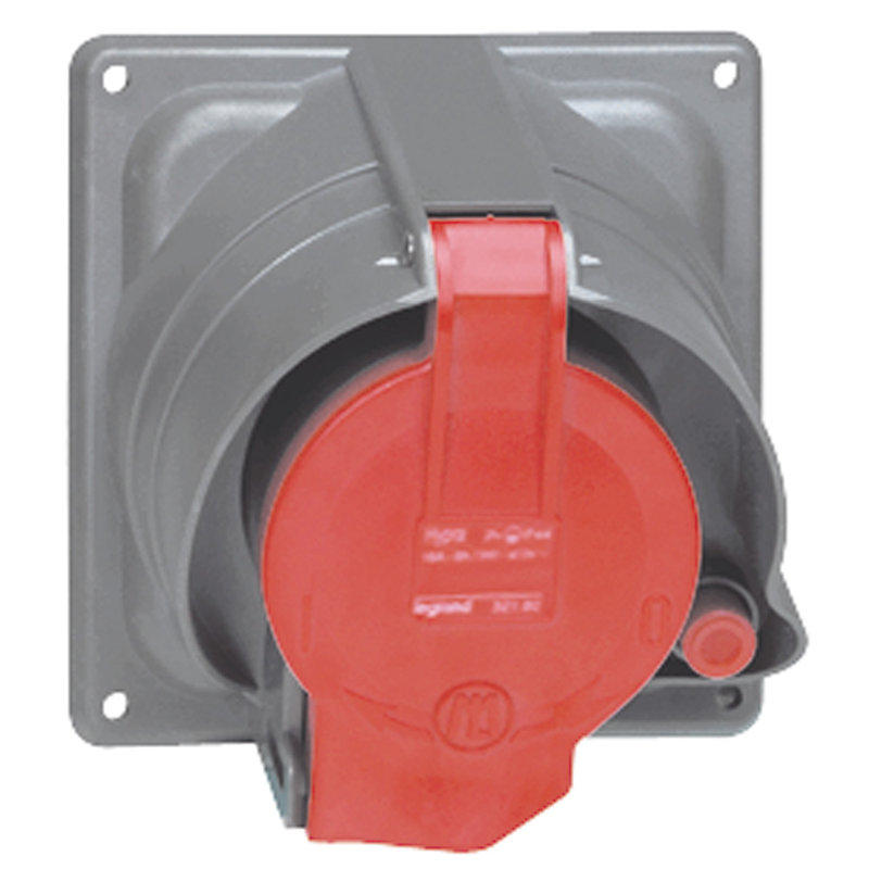 Legrand 053604 - Prisinter fixe Hypra IP44/55 63A - 380V~ à 415V~ - 3P+N+T - plastique