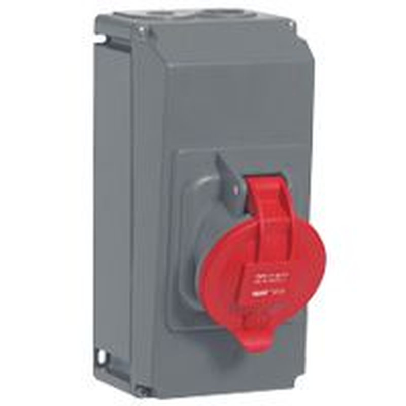 Legrand 053724 - Prise saillie fixe Hypra IP44 63A - 380V~ à 415V~ - 3P+N+T - plastique