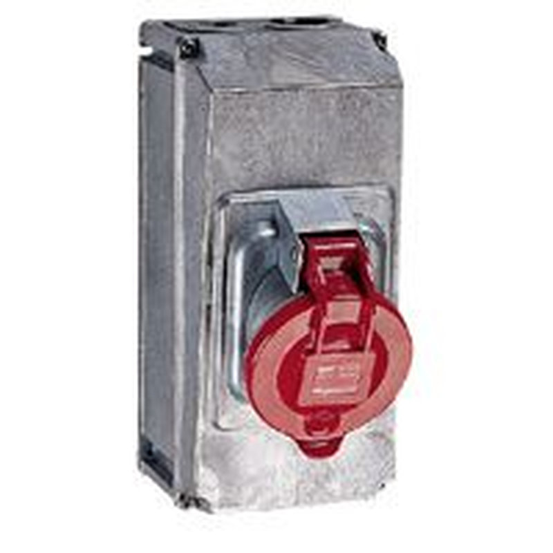 Legrand 053734 - Prise saillie fixe Hypra IP44 63A - 380V~ à 415V~ - 3P+N+T - métal