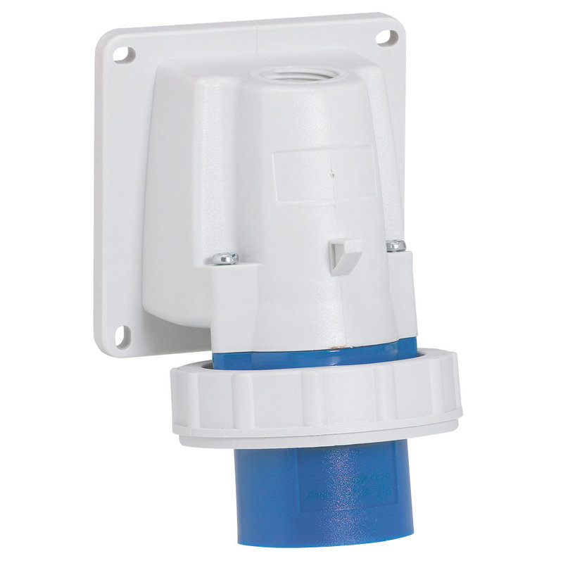 Legrand 056803 - Fiche de tableau et fiche inclinée P17 IP66/67 16A - 200V~ à 250V~ - 2P+T