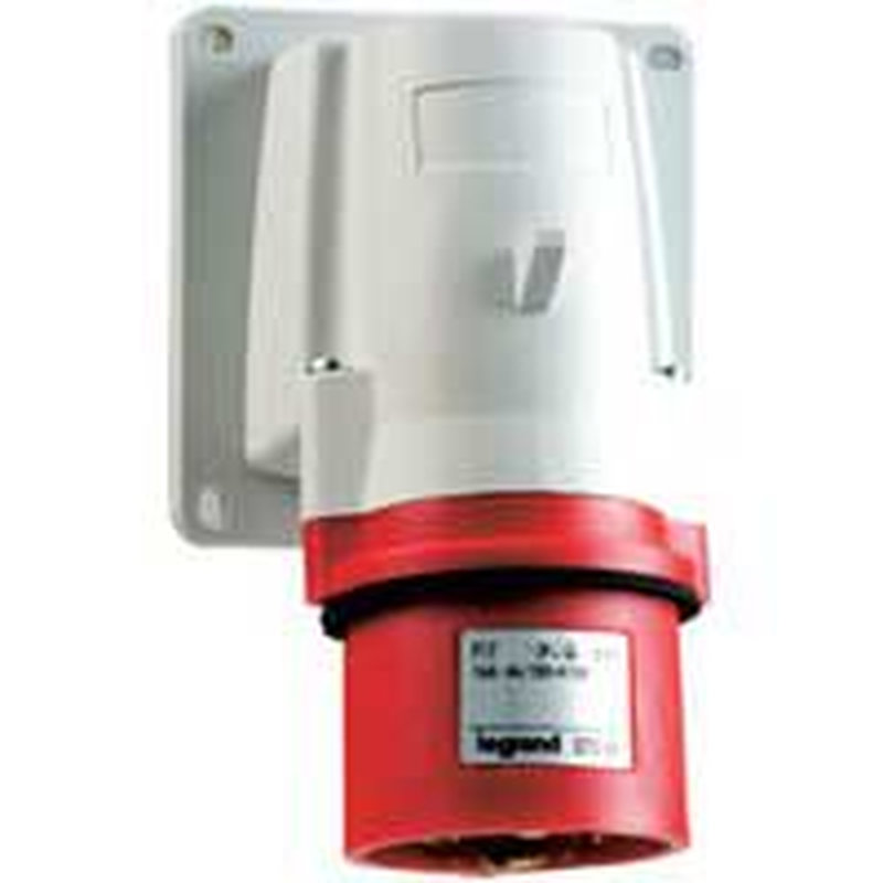 Legrand 057589 - Fiche ou fiche inclinée saillie P17 IP44 16A - 380V~ à 415V~ - 3P+N+T