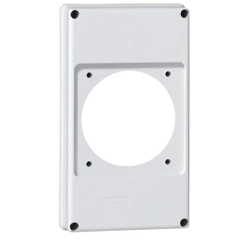 Legrand 057717 - Plastron P17 220x125mm recevant 1 prise 63A pour composer un coffret P17