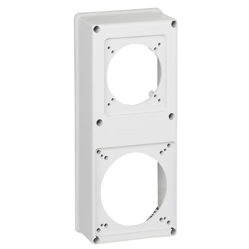 Legrand 057719 - Plastron P17 280x125mm recevant 1 prise 16A/32A + prise 63A - coffret P17
