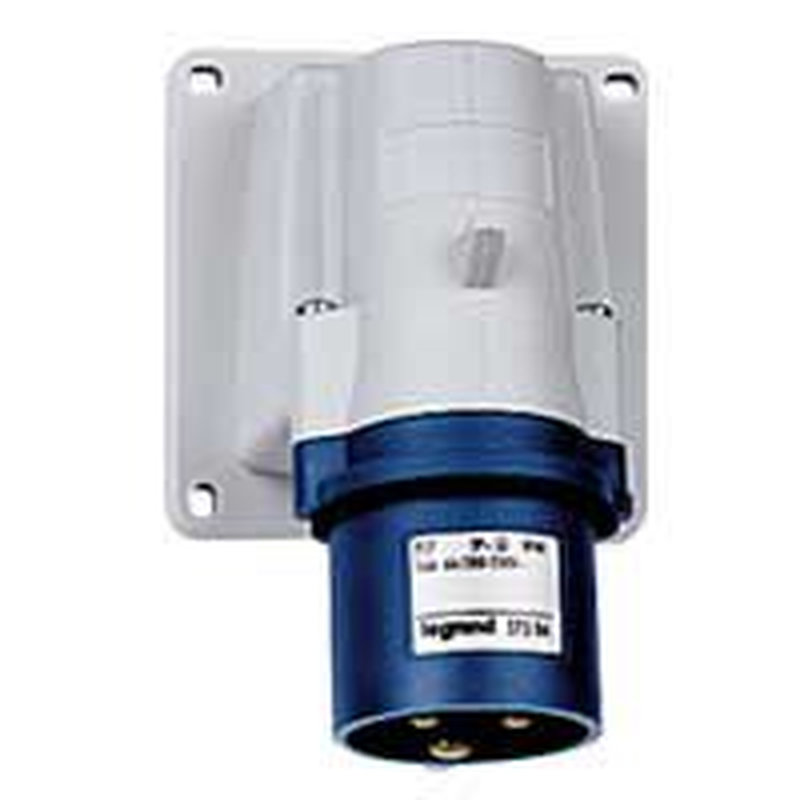 Legrand 058284 - Fiche inclinée saillie P17 IP44 32A - 200V~ à 250V~ - 2P+T