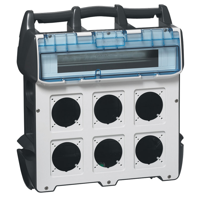 Legrand 058957 - Coffret de chantier P17 IP44 IK09 40A à équiper -400V~ maxi -jusqu'à 6 prises