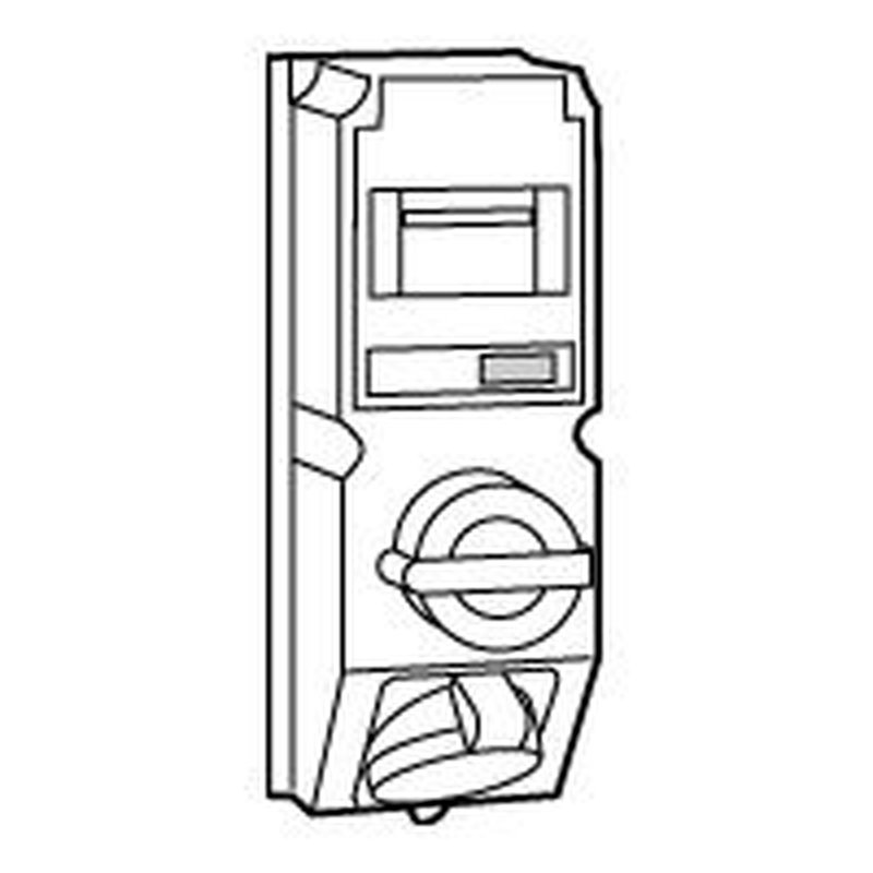 Legrand 059608 - Coffret monoprise Hypra IP44 - prise 3P+T 32A 380-415V~ + interrupteur + disj.