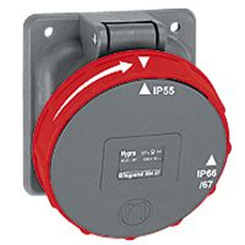 Legrand 059428 - Prise fixe Hypra IP66/67-55 63A - 380V~ à 415V~ - 3P+N+T