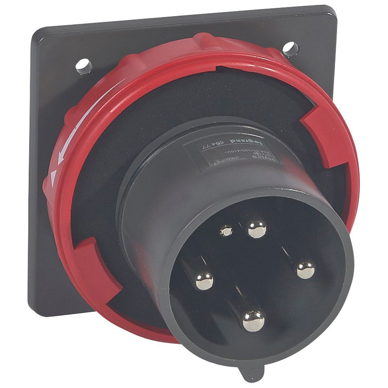 Legrand 059477 - Fiche de tableau Hypra IP66/67-55 63A - 380V~ à 415V~ - 3P+T