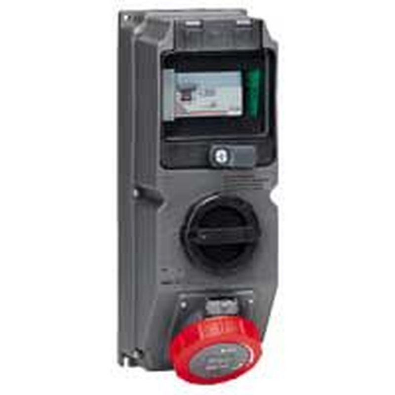 Legrand 059653 - Coffret monoprise Hypra IP66/67-55 1x3P+N+T 16A 380-415V~+ 1 inter + 1 disj diff