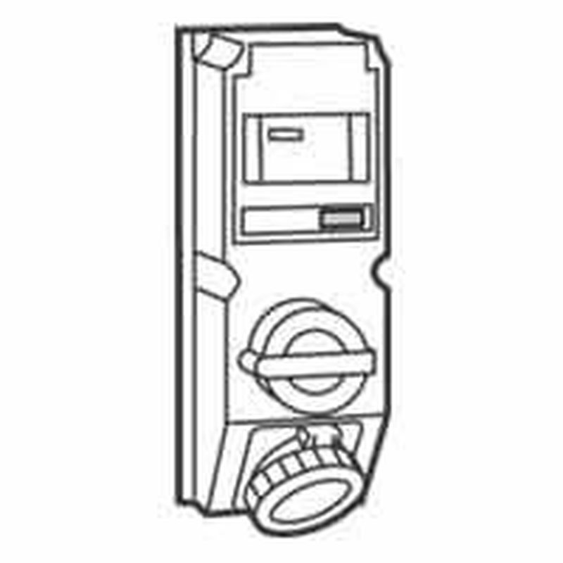 Legrand 059669 - Coffret monoprise Hypra IP66/67-55 -prise 3P+T 63A 380-415V~ + inter + disj.