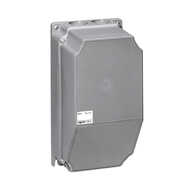 Legrand 059841 - Coffret à composer Hypra non percé pour 2 prises 16A ou 32A 230x120x120mm