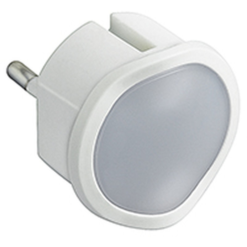 Legrand 050676 - Veilleuse crépusculaire automatique avec LED et fiche 2P 10A - blanc