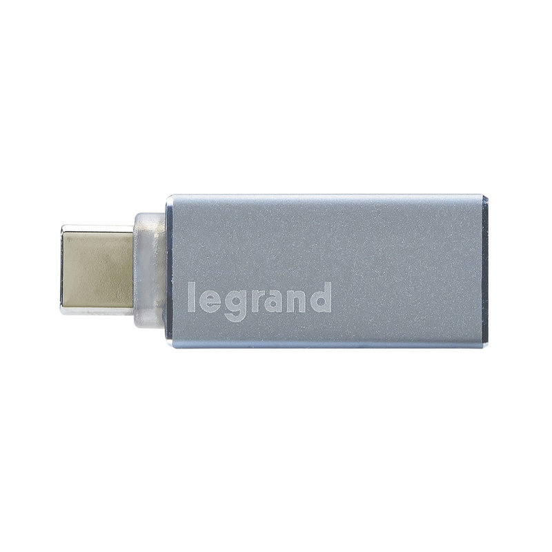 Legrand 050692 - Adaptateur USB Type-A vers USB Type-C,2400mA